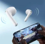 Écouteurs sans fil Joyroom JR-FB1 Funpods Series : réduction du bruit, appels clairs, technologie DNC, blanc avec etuie – Image 4