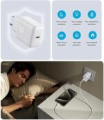 Chargeur rapide Joyroom JR-TCF24 PD 30 W USB-C to Lightningt avec prise européenne - Blanc (Copie) – Image 2