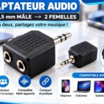 coupleur Jack Audio 2 en 1