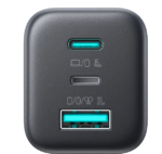ADAPTATEUR JR-TO1 45W Three - Port Gallium Nitride Charge Noir – Image 3