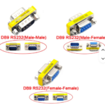 Adaptateur de connecteur double 9 broches DB9 RS232