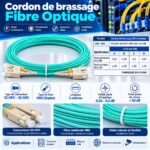 Cordon de brassage fibre optique SC/UPC -SC/UPC 1,5m
