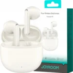 Écouteurs sans fil Joyroom JR-FB1 Funpods Series : réduction du bruit, appels clairs, technologie DNC, blanc avec etuie