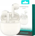 Écouteurs sans fil Joyroom JR-FB1 Funpods Series : réduction du bruit, appels clairs, technologie DNC, blanc avec etuie