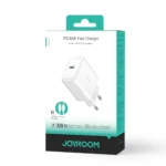Chargeur rapide Joyroom JR-TCF24 PD 30 W USB-C to USB-C avec prise européenne - Blanc