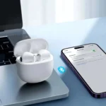 Écouteurs sans fil Joyroom JR-FB1 Funpods Series : réduction du bruit, appels clairs, technologie DNC, blanc avec etuie – Image 3