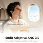 Écouteurs sans fil JOYROOM R3 avec réduction de bruit active adaptative, intelligence artificielle, Bluetooth, haut-parleur de 13 mm, étanches IPX4 - Blanc ou Noir – Image 5