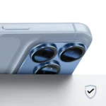 Protection caméra Intégrale iPhone 18 Pro Objectifs Transparent HD avec Contour métal îlot photo, Antichoc & Anti-rayures - Facile à installer – Image 6