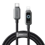 S-A55 StarFlight Series 30W Auto Power-Off Fast Charging Data Cable（Type-C to Lightning） 1.2m - Black