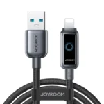 S-A55 StarFlight Series 3A Auto Power-Off Fast Charging Data Cable（USB-A to Lightning） 1.2m - Black