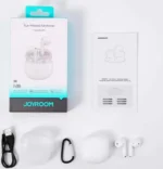Écouteurs sans fil Joyroom JR-FB1 Funpods Series : réduction du bruit, appels clairs, technologie DNC, blanc avec etuie – Image 5