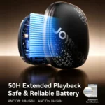 Écouteurs sans fil JOYROOM R3 avec réduction de bruit active adaptative, intelligence artificielle, Bluetooth, haut-parleur de 13 mm, étanches IPX4 - Blanc ou Noir – Image 3